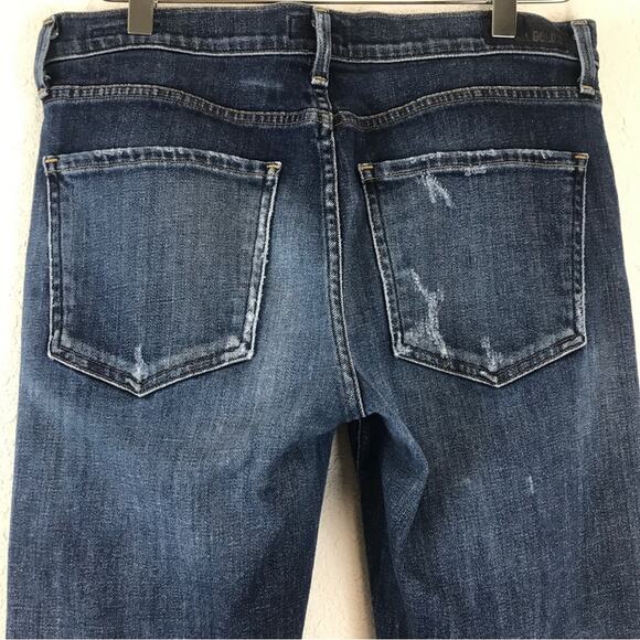 Agolde Sophie Crop Distressed Starwood Raw Hem Torn Knee Made in USA Jeans 29 - Picture 4 of 15